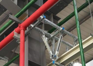 红花岗该抗震支架的整体式支吊架结构协调性好